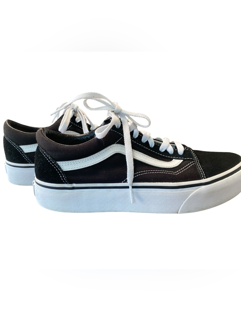 VANS Old Skool Black/White Classic Low-Top Skate Shoe Men’s 7 Women’s 8.5